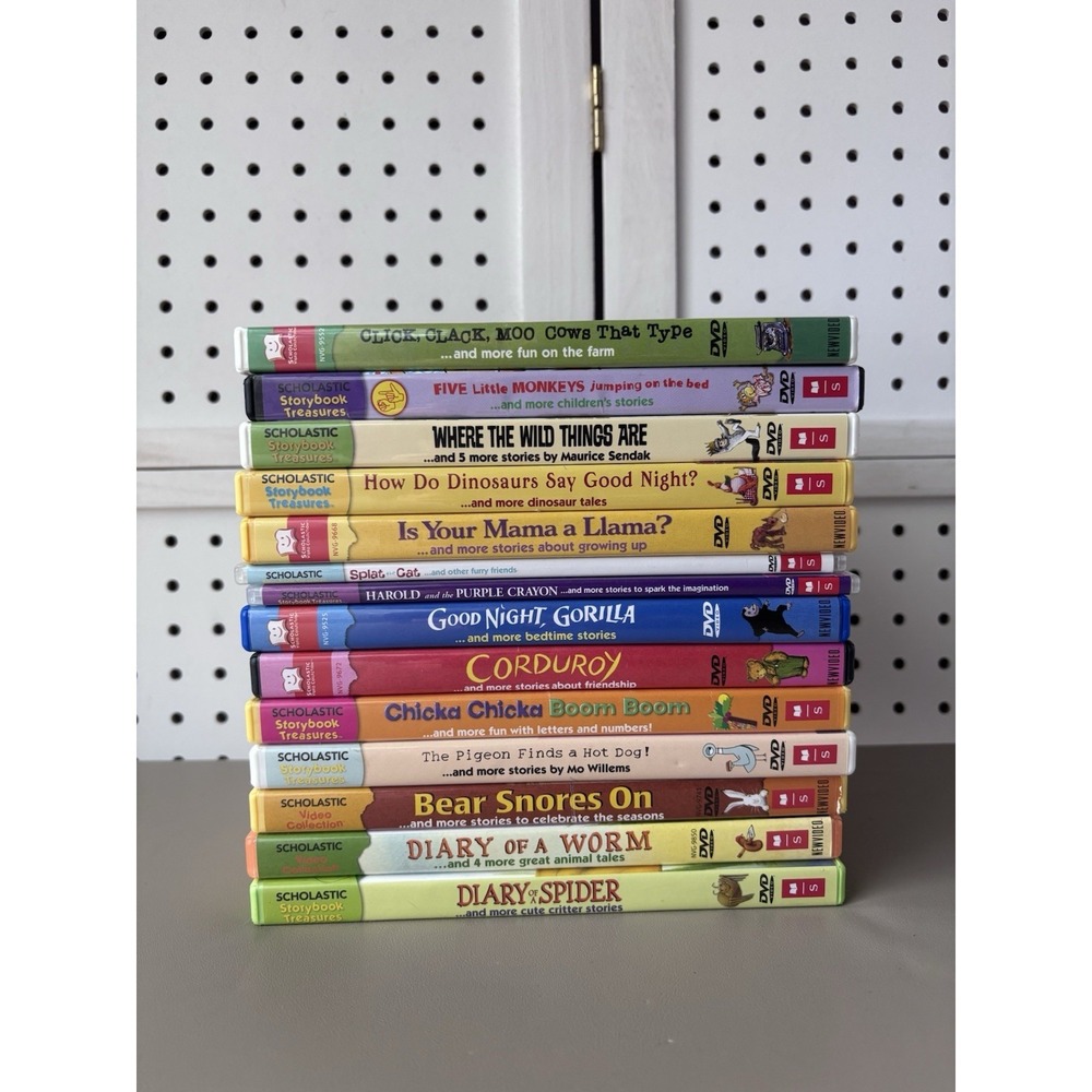 Scholastic Storybook Treasures Over 50+ Stories Total Lot Of 14 DVDs, untested